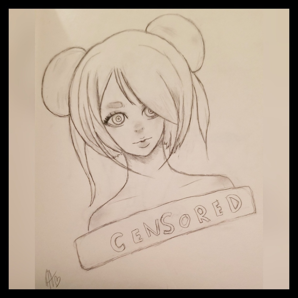 Chun li inspired Shaded Portrait